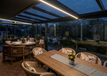 Nova Hüppe Trend 250 SZ Unterdachmarkise LED Beleuchtung Nova Light