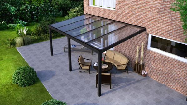 Terrassenüberdachung Polycarbonat freistehend 7 Meter Onlineshop kaufen