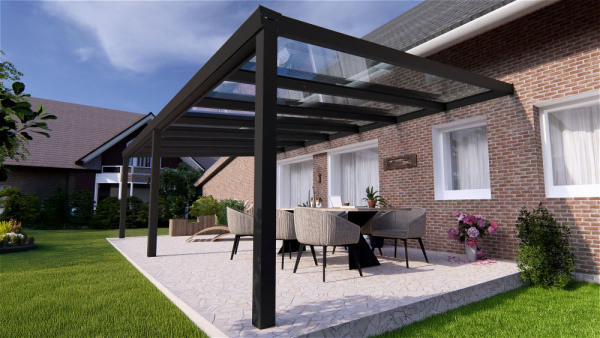 Terrassenüberdachung Aluminium 4 Meter bestellen