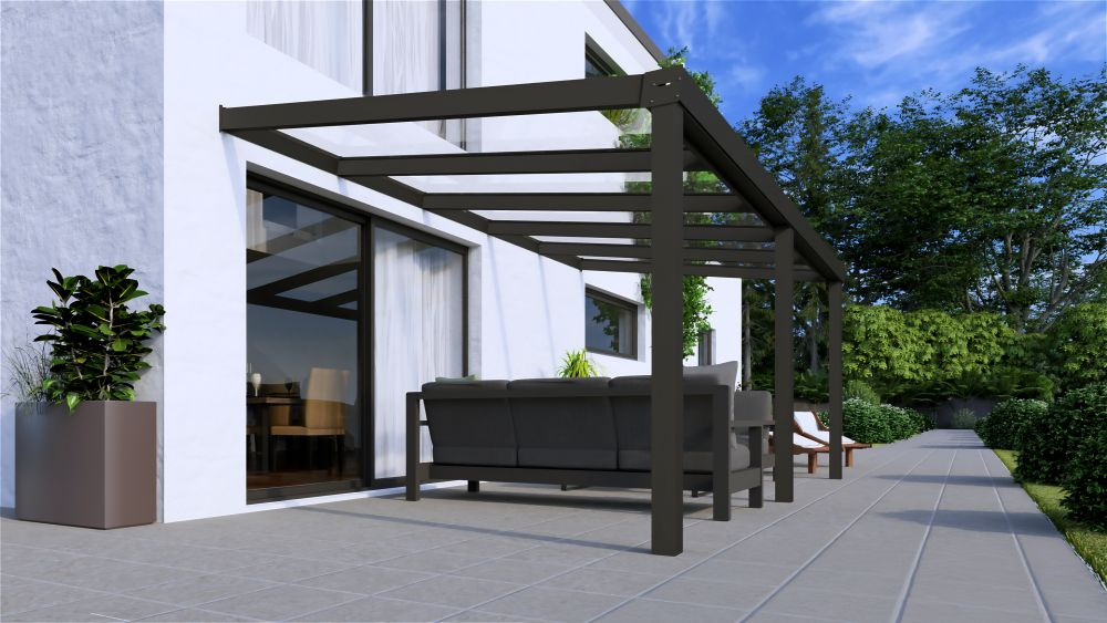 Terrassendach 3 Meter mit Glas bestellen