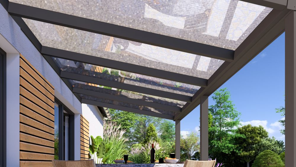 Terrassenüberdachung Polycarbonat freistehend 5 Meter Onlineshop