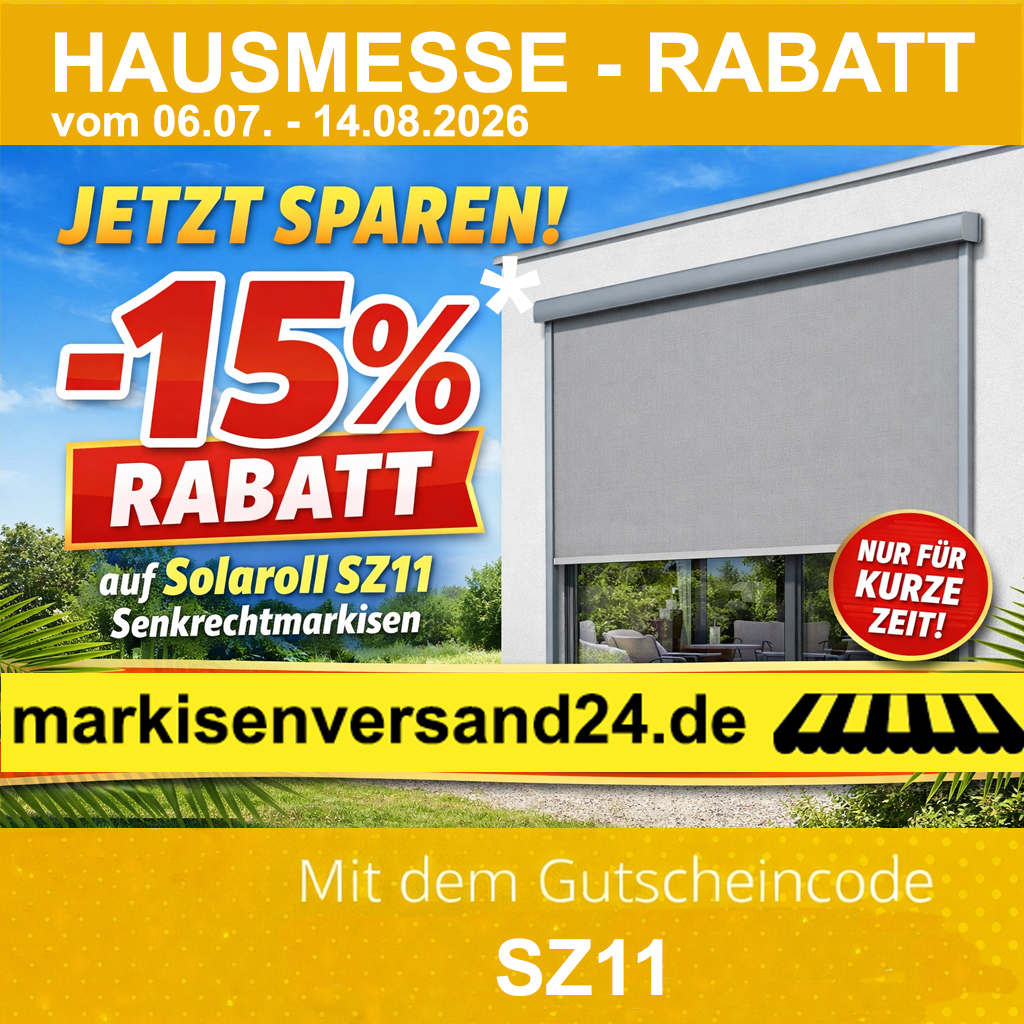 Senkrechtmarkise SZ11 Angebot Nova Hüppe